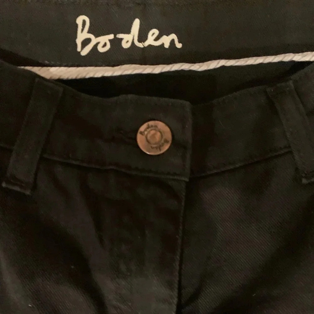 Boden Women’s Denim Black Cotton Stretchy Jeans Neutral Preppy Mod Comfort - Picture 5 of 5